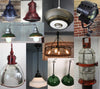 industrial and antique light fixtures