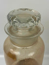 Antique apothecary bottle jar glass label