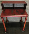 vintage industrial steel desk and drafting chair