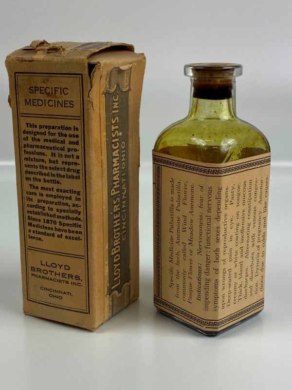 1900’s Specific Medicines LLoyd Bros Medicine Bottle Pastilla