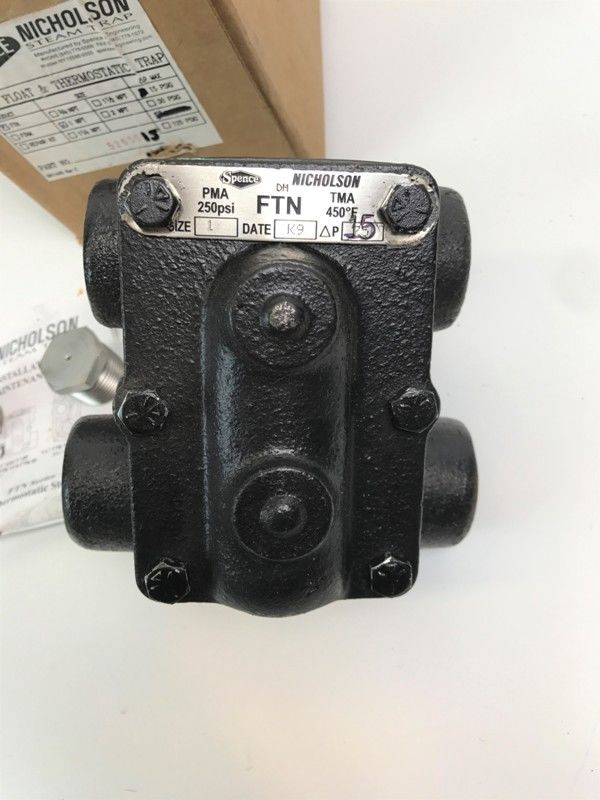 NEW NICHOLSON 5265015 FTN FLOAT AND THERMOSTATIC STEAM TRAP 1" 15 psi