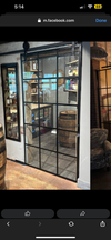 Antique Steel Factory Window W/Double Center Casement Windows