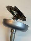 Vintage Modern Holophane 11” Diameter Industrial Cast Aluminum Pendant Light