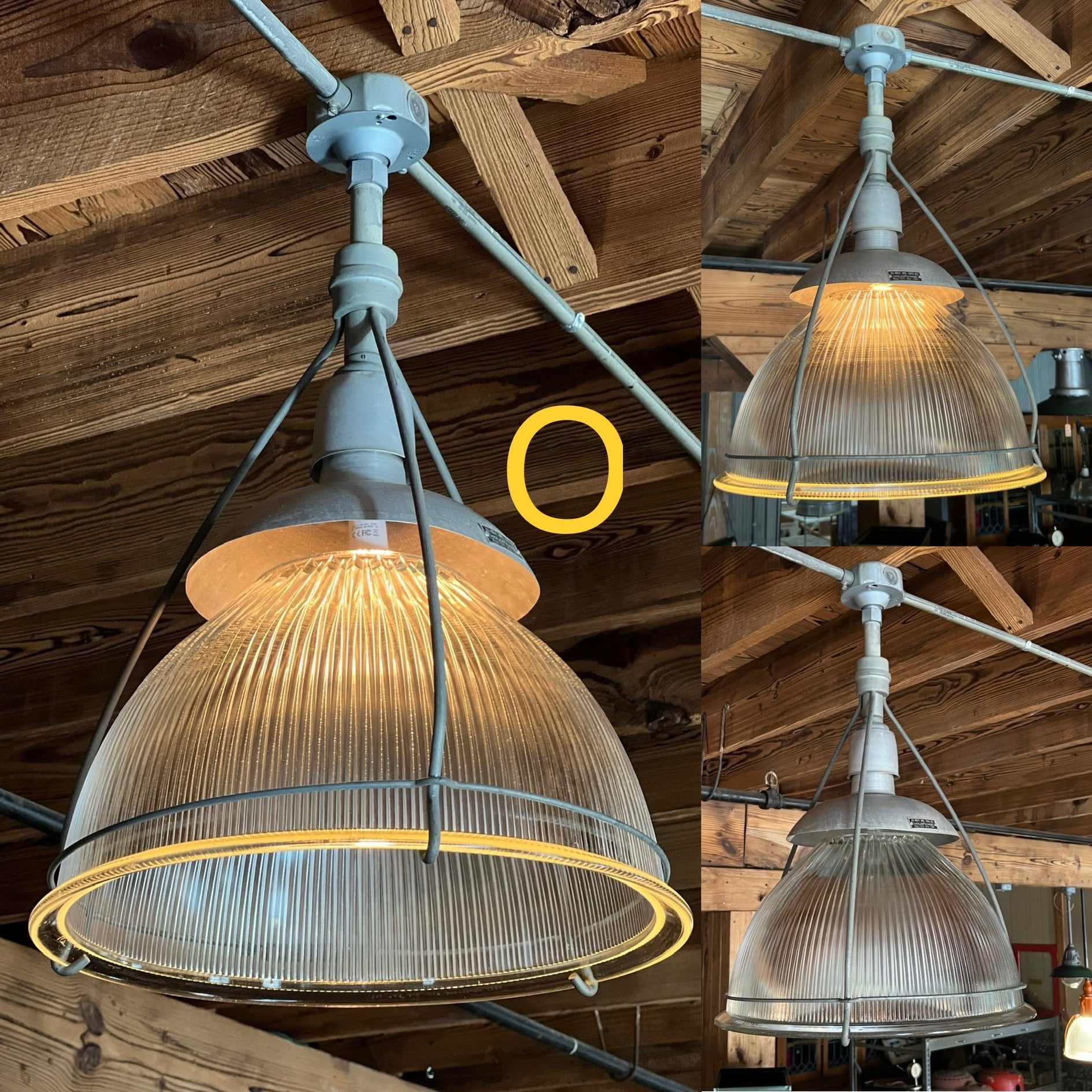 1940's Holophane Industrial Light Fixture Hi-Bay 7718177767485