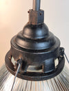 Early Holophane Cast Iron Industrial Light Fixture 