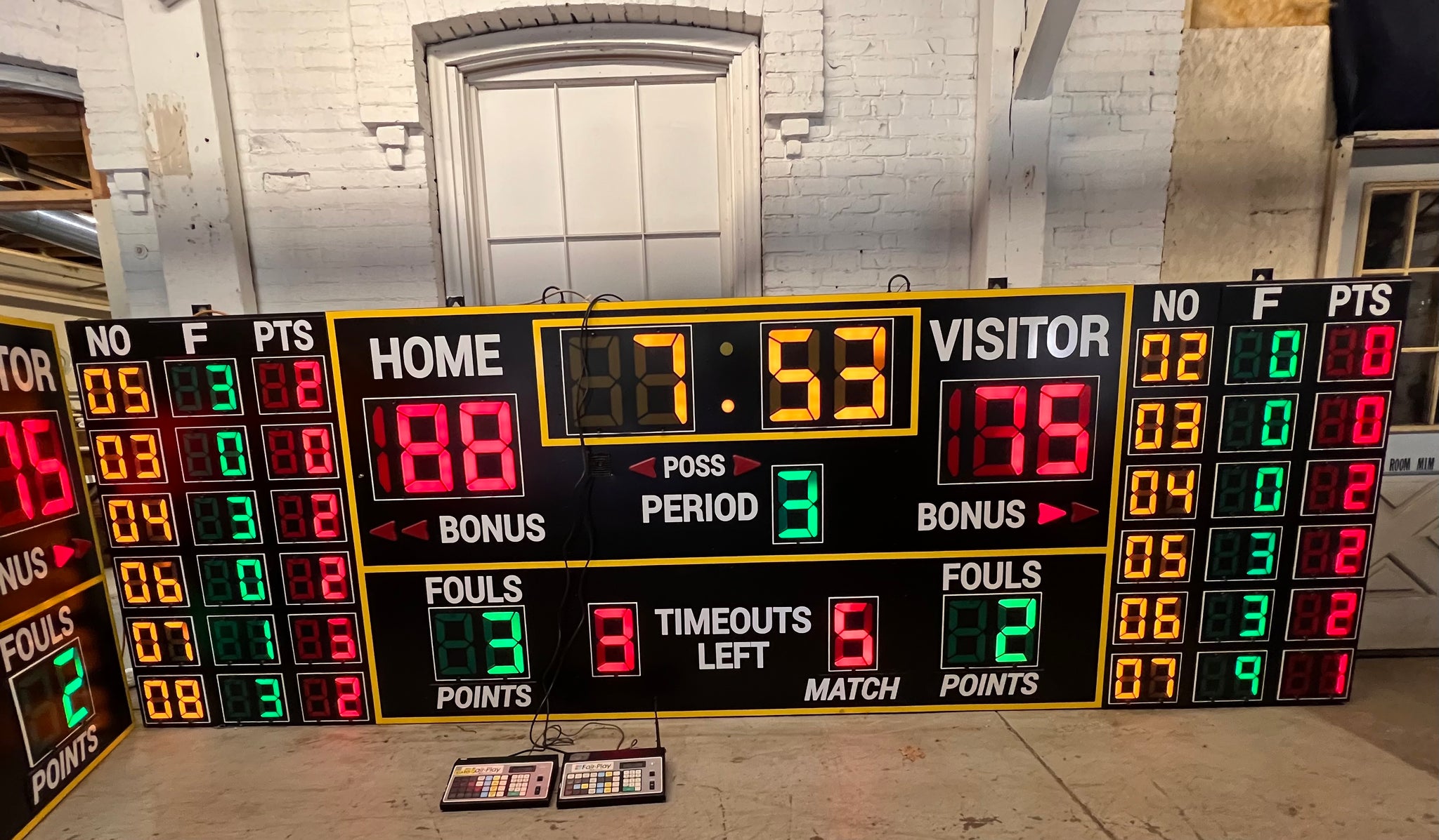 Wireless TransLux Fair Play Scoreboard Basketball Volleyball Multi