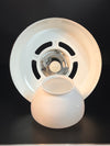 vintage white porcelain enamel industrial  light 