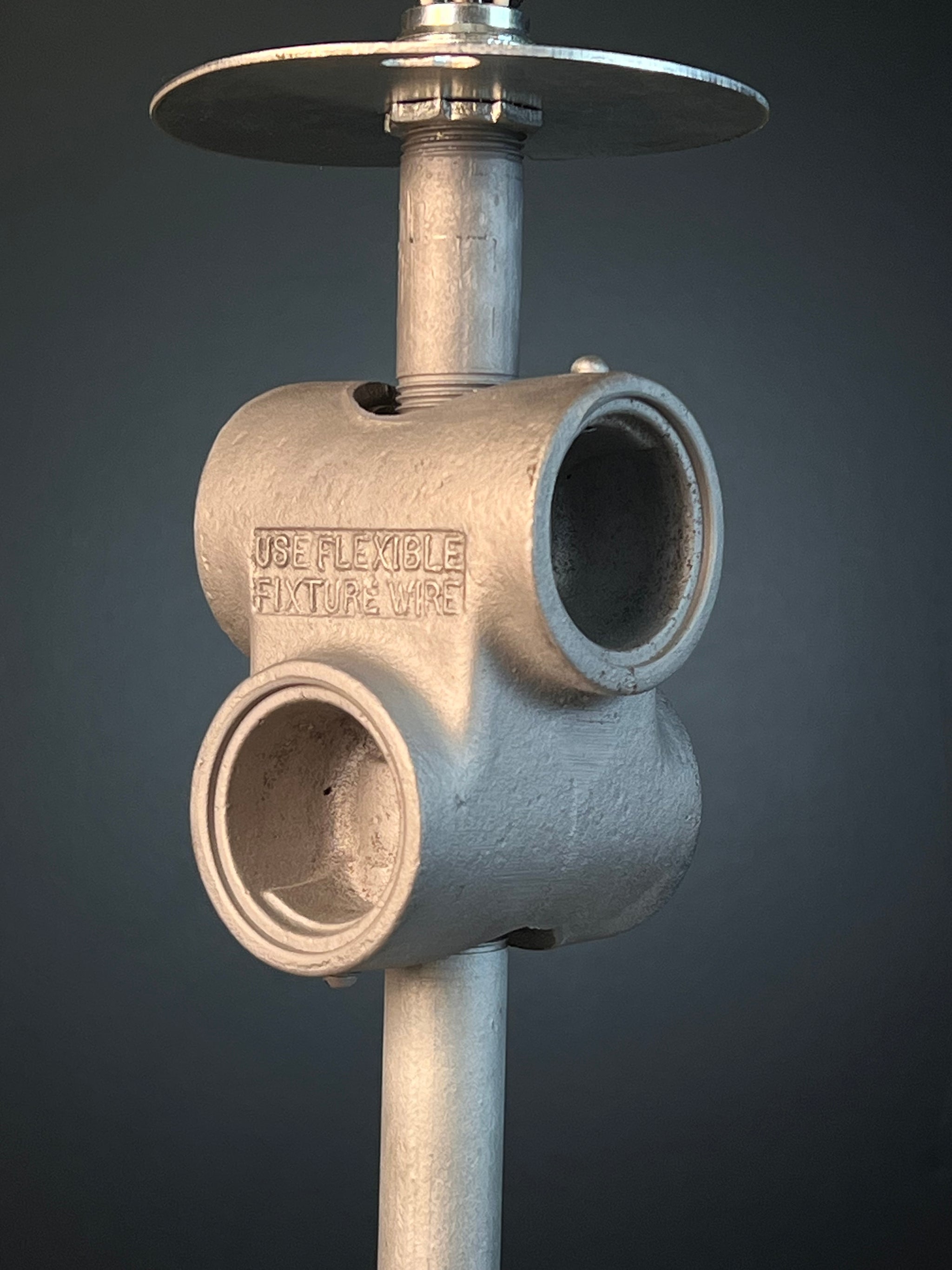 Vintage Holophane Dust Tight Light Fixture Pendant 