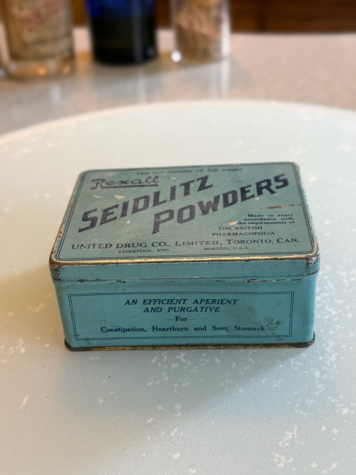 Seidlitz Powders Antique Metal Tin