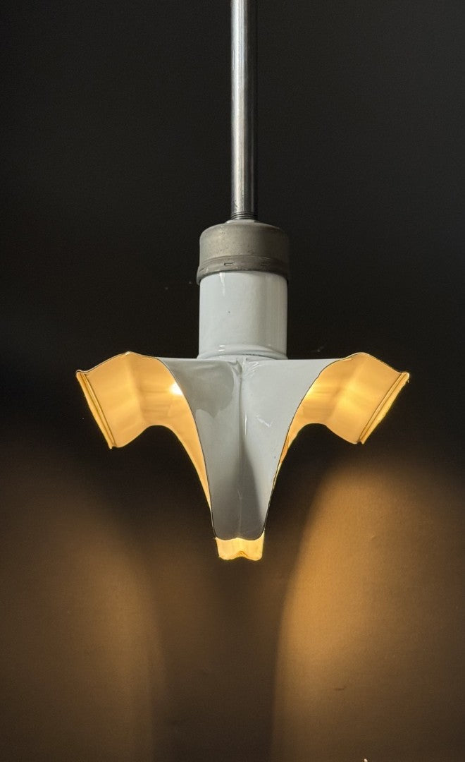vintage appleton industrial barn pendant light fixture