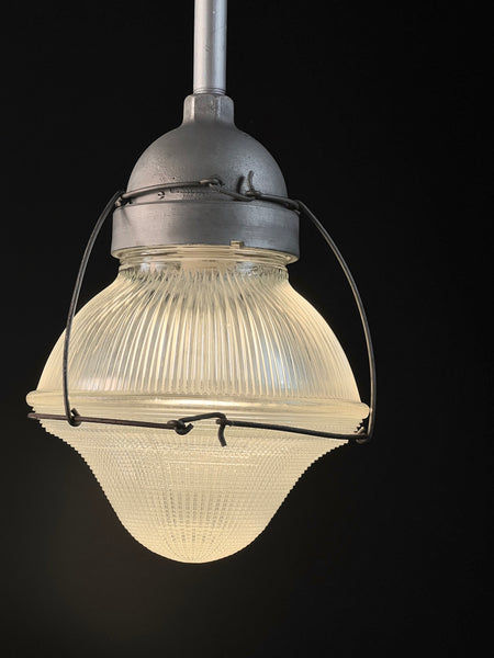 1940 s Holophane Crouse Hinds Acorn Pendant Light Fixture qty avail Old School Warehouse