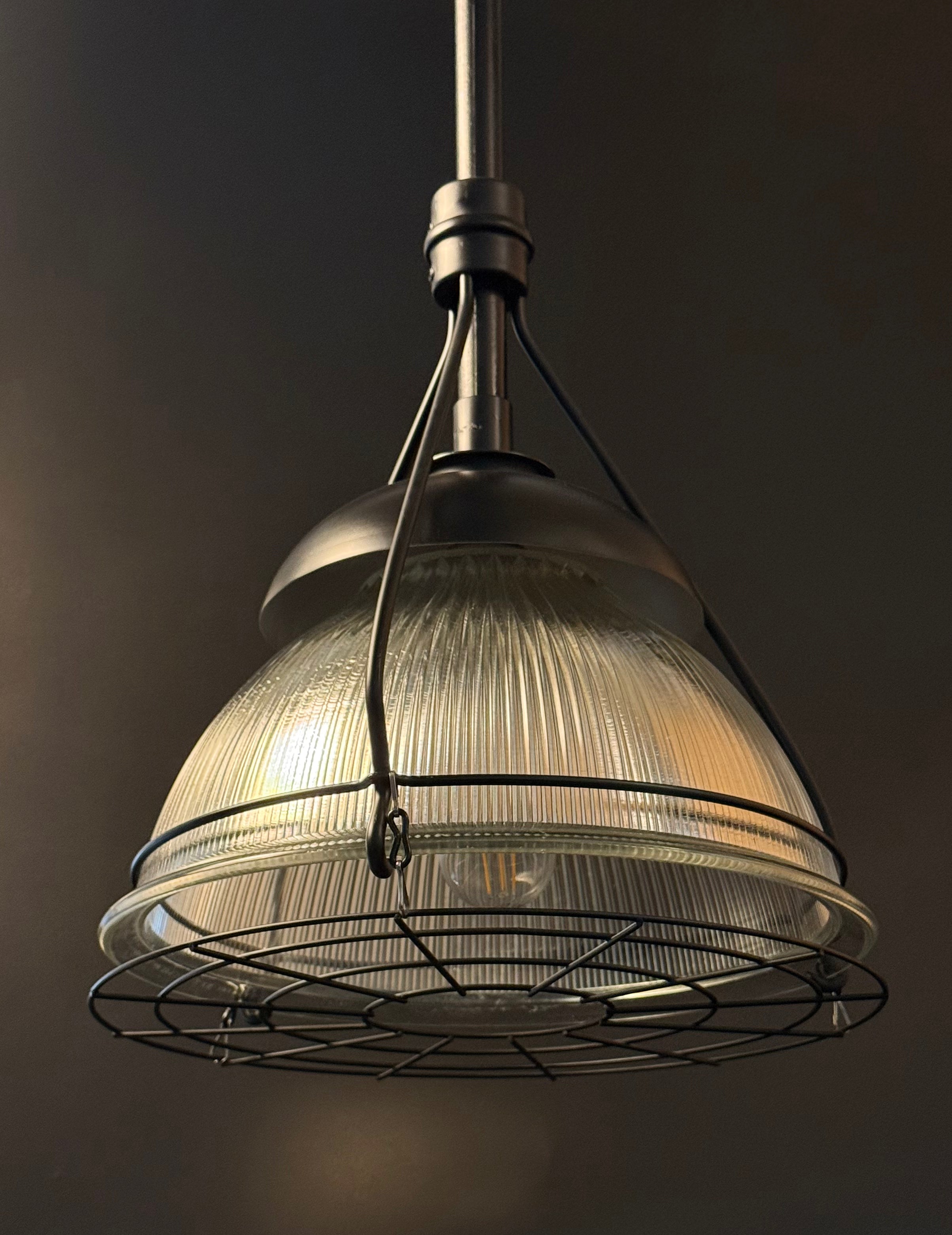 1940 Holophane Industrial Light Fixture Hi-Bay at Old School Warehouse 1940 Holophane Industrial Light Fixture Hi-Bay at Old School Warehouse