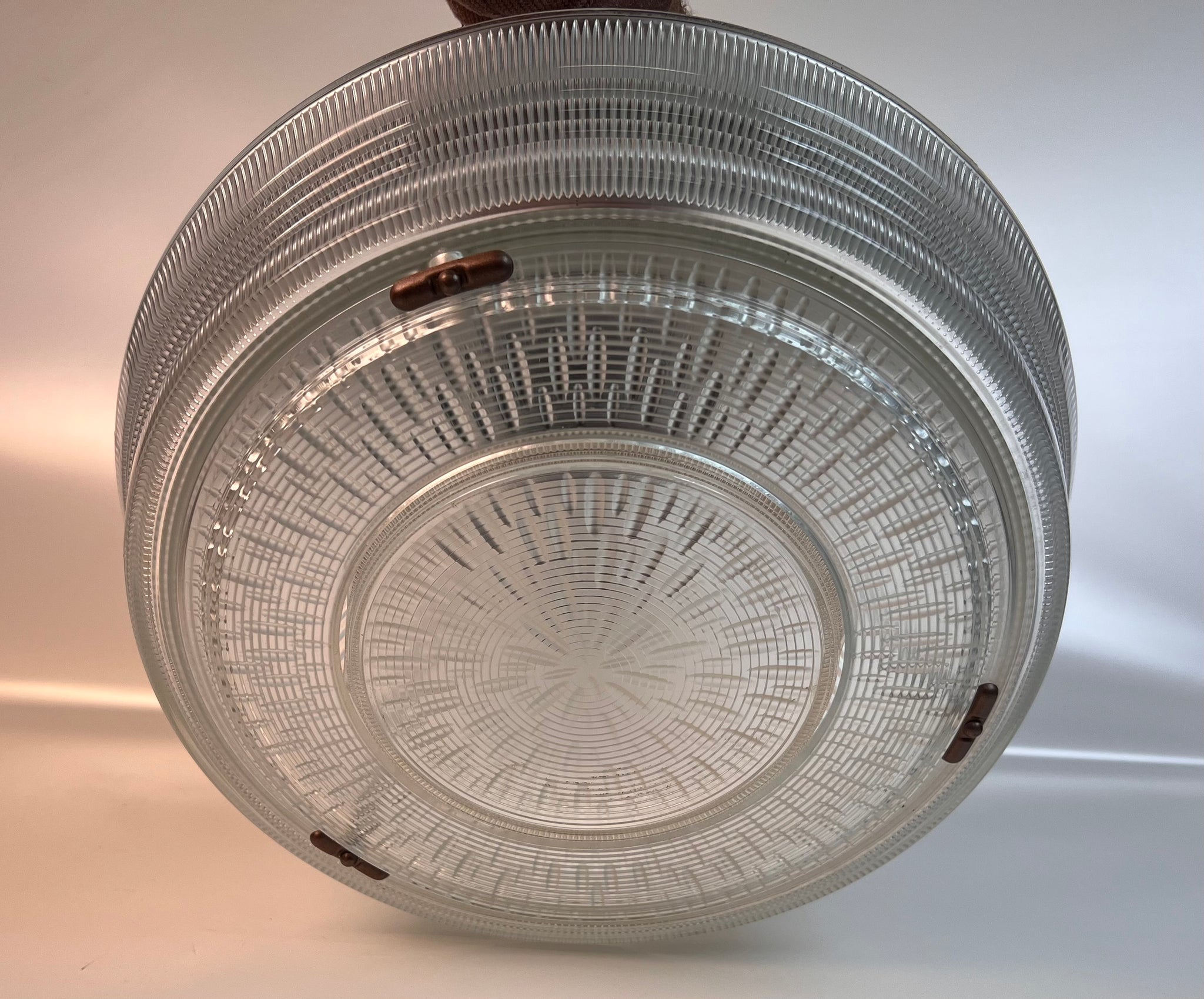 vintage sailor hat holophane ceiling light fixture