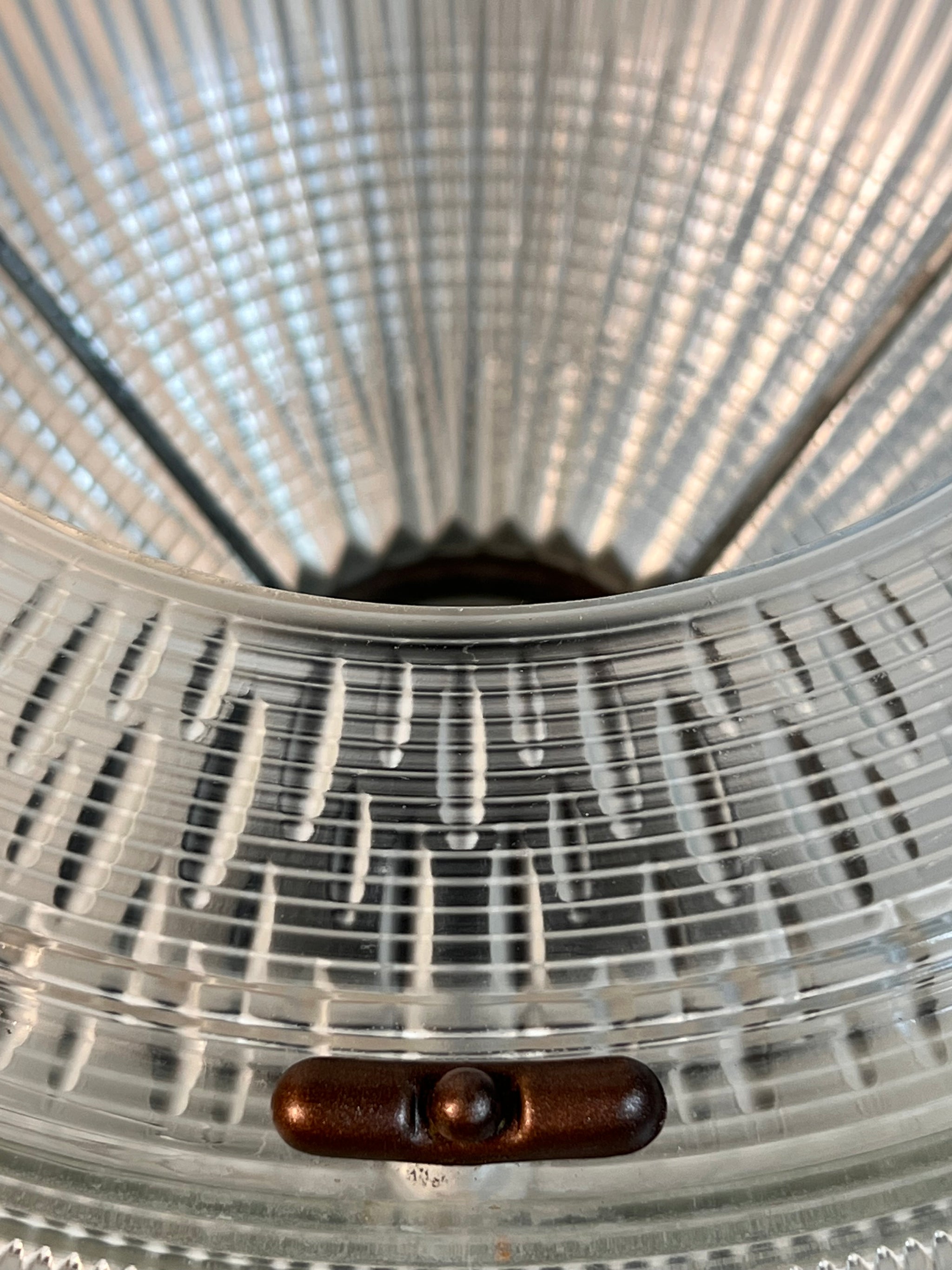 vintage sailor hat holophane ceiling light fixture