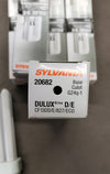 Sylvania Dulux D/E 13W CF 13DD/E/827 20682 T4 Double Tube Lot Of 5