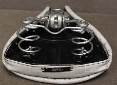 NOS Persons,Schwinn Saddle Riveted Grey Soft Bicycle Seat