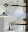 Vintage Pulley Adjustable Wall Lamp