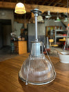 vintage industrial holophane light fixture