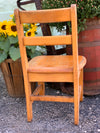 antique oak child's chair