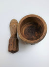 Wood Carved Mortar and Pestle-Haiti 1970's - #5