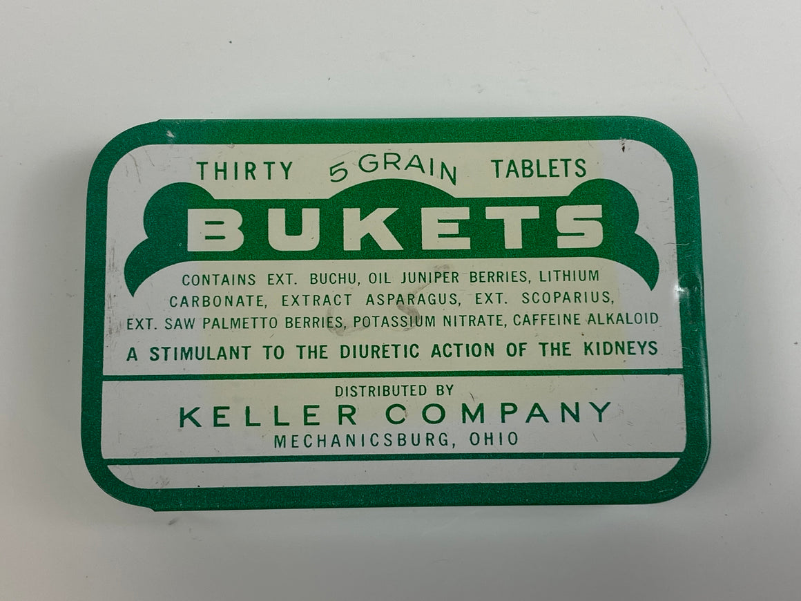 vintage bukets tin